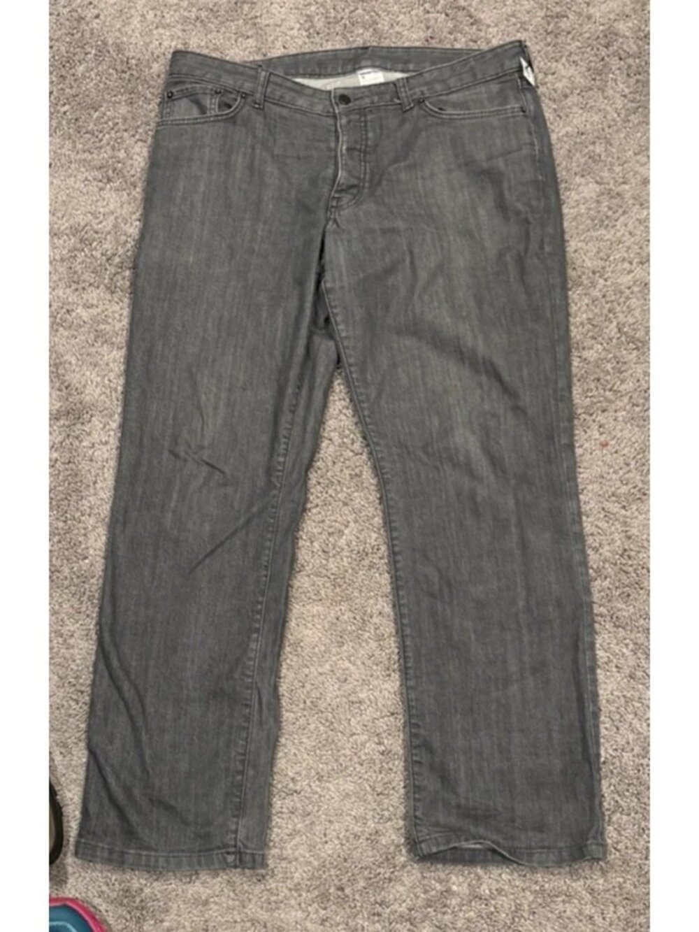 Patagonia 100% Organic Cotton Jeans Men's Size 36x31 Stretch Gray
